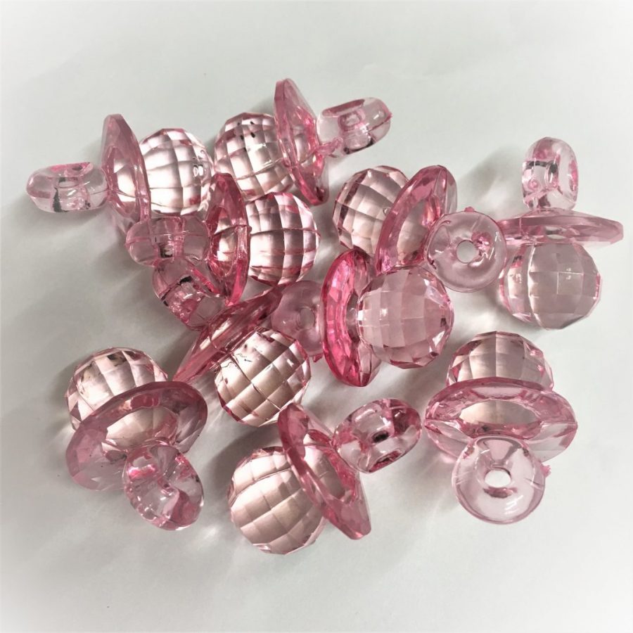 Cm Light Pink Crystal Transparent Dummy Charms Dummy Clips Pony